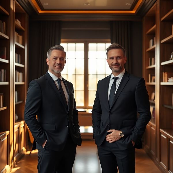 Doi consultanți profesioniști într-un birou boutique din Sibiu